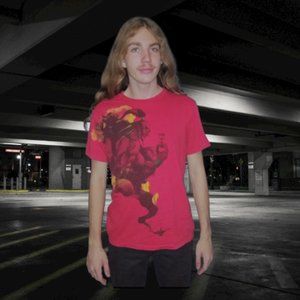 Disney Villains red Graphic Tee T shirt L